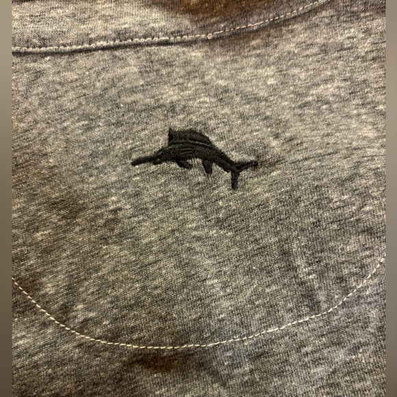 TOMMY BAHAMA MEN’S ISLAND ZONE BUTTON UP SHORT SLEEVE XL GRAY Sport Shirt GUC - Picture 8 of 9